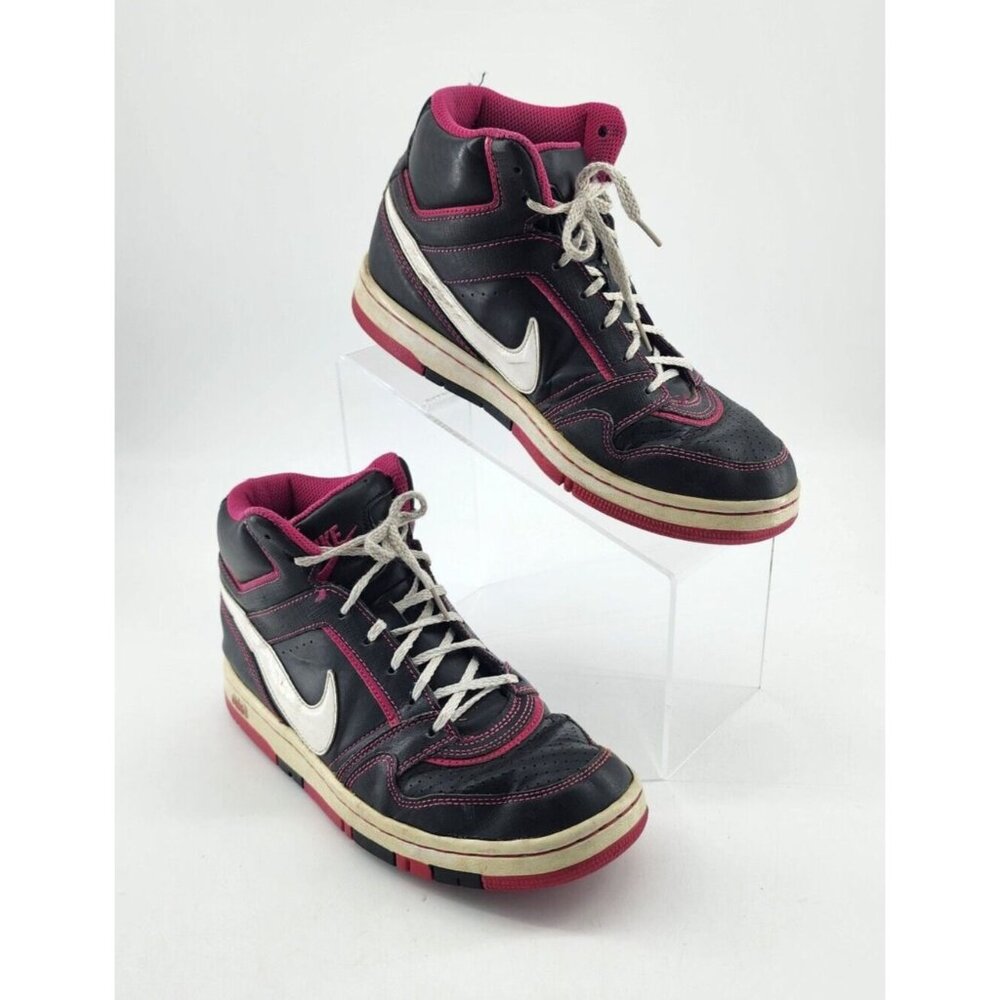 Nike Women's Air Prestige 3 High Top Lace Up Sneakers Black/Pink 407363-060 Sz 7